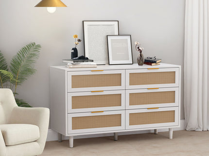 6 Drawer Storage Modern Cabinet For Bedroom