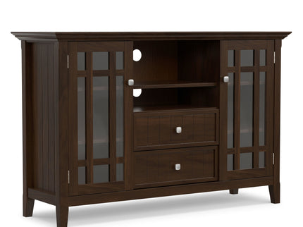 Bedford - Tall TV Media Stand - Dark Tobacco Brown
