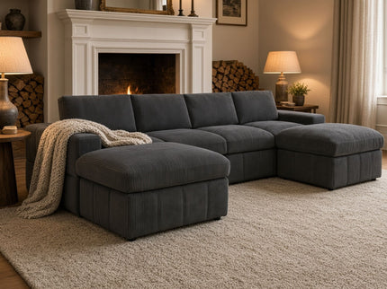 Modular Sectional Sofa, Reversible Set