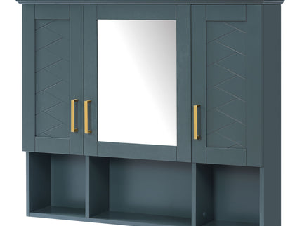 Modern Wall Mounted Medicine Cabinet With Adjustable Shelves, Soft Close Doors, High Define Mirror