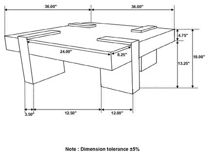 Kuboloa - Square Coffee Table - Natural