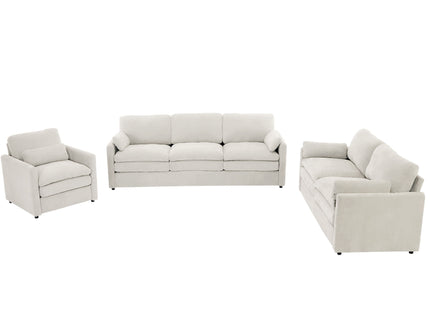 Cozy Upholstered Sofa Set For Living Room