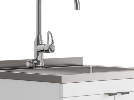 Murphy - Laundry Cabinet & Faucet And Stainless Steel Sink