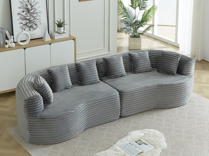 Sectional Sofa, Oversized 4 Seater With Deep Seat Design