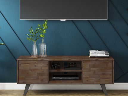 Lowry - TV Media Stand - Rustic Natural Aged Brown