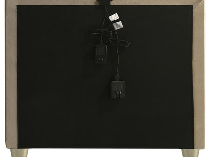 Mika - 2 Drawer LED Nightstand With USB