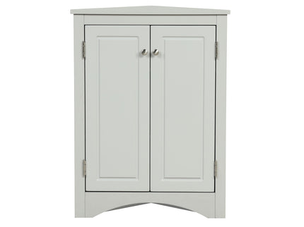 Triangle Bathroom Storage Cabinet With Adjustable Shelves, Freestanding Floor Cabinet For Home Kitchen