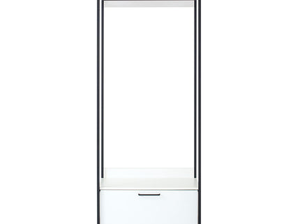 Fiona - Contemporary Wood And Metal Walk In Closet With Drawers