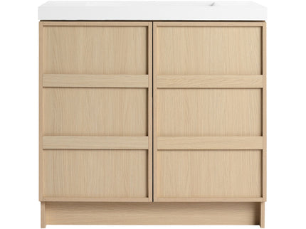 Freestanding Bathroom Vanity With Sink & 2 Soft Close Cabinet Doors