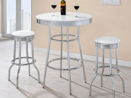 Werner - Round Bar Table - White