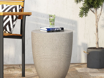 Outdoor Lightweight Concrete, Side Table - Natural
