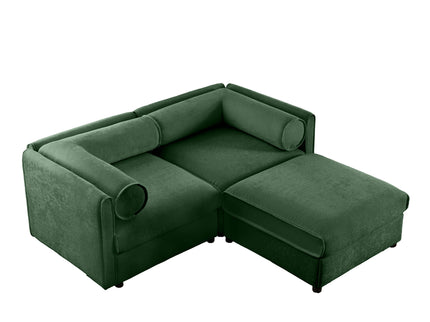 Contemporary Elegant Sofa With Storage And Ottoman