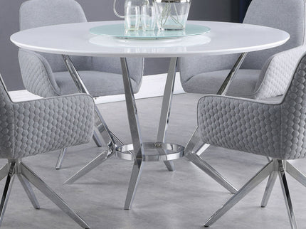 Anchor - Round Dining Table - Gloss White