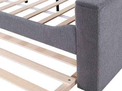 Upholstered Daybed With Storage Armrests, Trundle And Latest Integrated tooth Audio System
