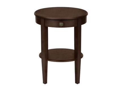 Accent Table, 2 Tier, Transitional - Espresso