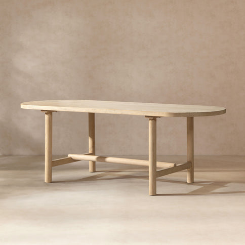 Milo - 8 Seat Oval Dining Table - Natural