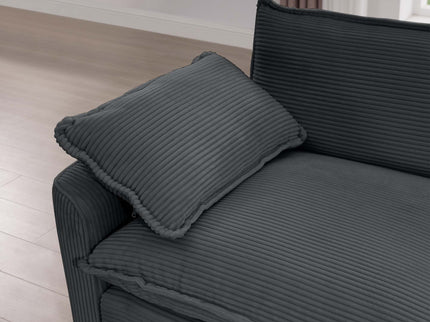 Classic Modern Comfortable Single Chair Deep Seat Sofa With Footstool