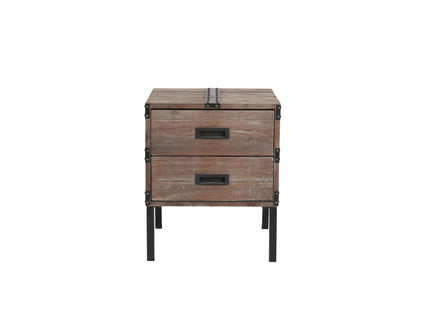 Trunk Table And Side Table With Large Storage Dress Up Your Liviing Room (Set of 3) - Antique Gray