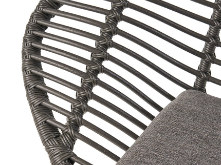 Cordella - Outdoor Woven Wicker Chairs With Cushions, (Set of 2)