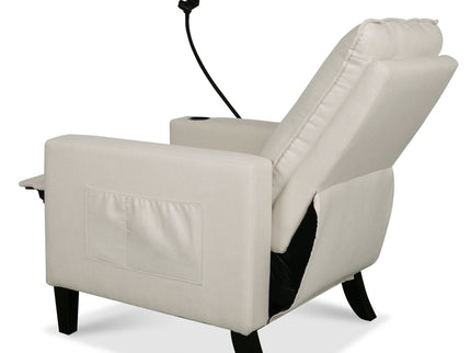 Recliner Chairs For Adults, Adjustable Recliner Sofa With Mobile Phone Holder & Cup Holder, Modern Reclining Chairs Fabric Push Back Recliner Chairs For Living Room, Bedroom