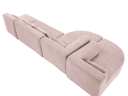 Upholstered Sofa Free Combined Sofa Couch With 2 Chaise Lounge And Five Back Pillows For Living Room