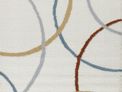 Loft Shag - 7'10" X 9'10" Polypropylene Shaggy Area Rug - Ivory