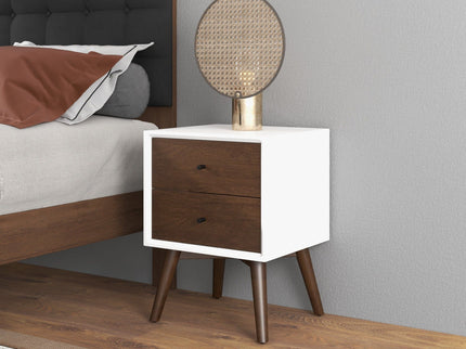 Caroline - Mid-Century Modern Style Night Stand 2 Drawer