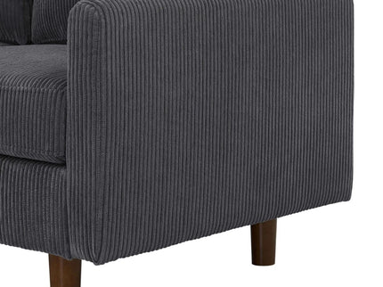 Upholstered Sectional With Toss Pillows