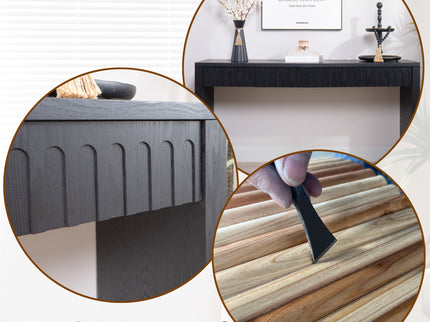 Modern Console Table With 4 Drawers, Entryway Table