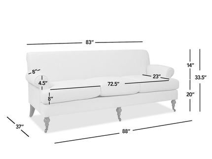 Alana Lawson - Modern Three Cushion Tightback Sofa