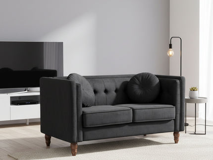 Chesterfield Loveseat 2 Seater Couch For Living Room