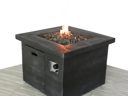 Fiber Reinforced Propane / Natural Gas Fire Pit Table - Charcoal