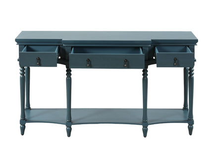 Retro Console Table With 3 Soft Close Drawers