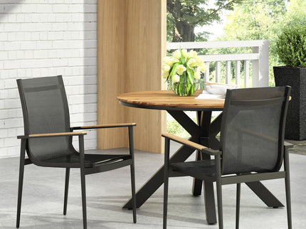 Barrister - Dining Chair (Set of 2) - Black / Natural