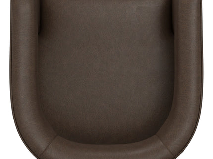 Swivel Accent Chair With Geometric Backrest