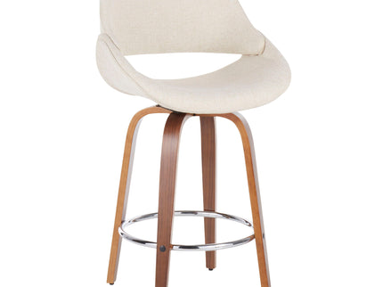 Fabrico - Mid Century Modern Counter Stool (Set of 2)