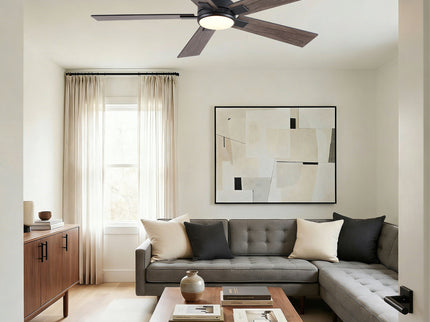 Reversible Motor Integrated LED Dimmable Ceiling Fan With Light