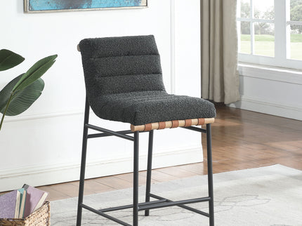 Lahni - 17" Boucle Fabric Counter Height Chair