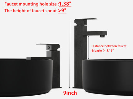 Wall Mounted Bathroom Vanity With Art Sink, 2 Storage Shelves, Soft Close Door