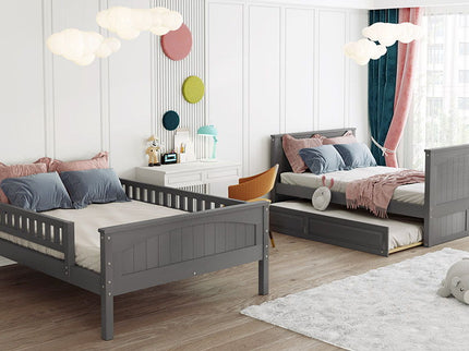 Bunk Bed With Twin Size Trundle, Guardrails