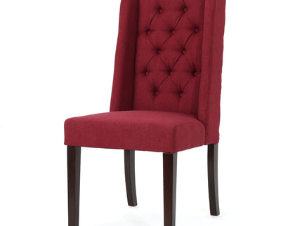Sophisticated Tufted Dining Chair With High Back Design