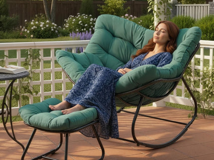Egg Rocking Chair With Ottoman