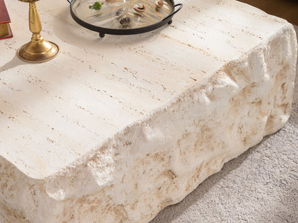 Square Coffee Table Design Living Room Office Furniture - Light Beige
