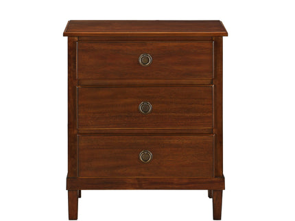 Chamberlin - 3 Drawer Nightstand - Brown