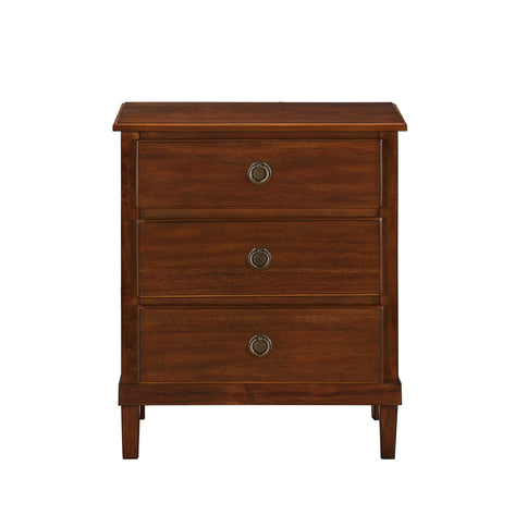 Chamberlin - 3 Drawer Nightstand - Brown