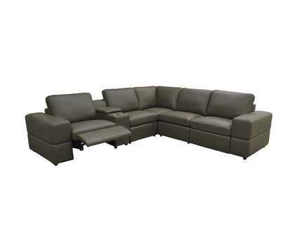 Upholstered Large Arms Sectional With Recliner Seats