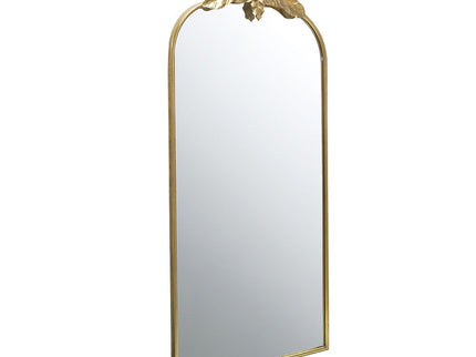 Arched Wall Mirror With Metal Frame, Wall Mirror For Living Room