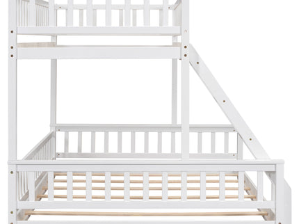 Bunk Bed With Ladder And Guardrails