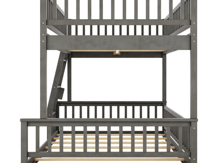 Bunk Bed With Ladder And Guardrails