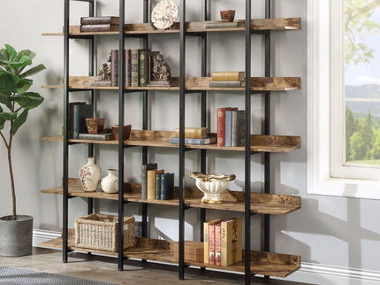 Vintage Industrial 5 Tier Bookcase